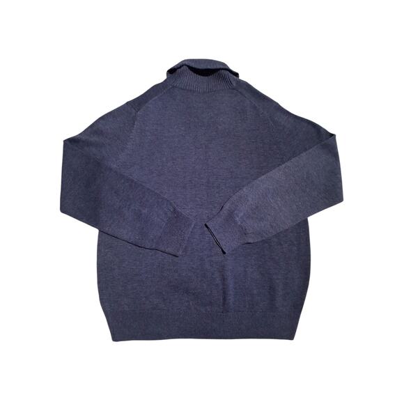 Toscano Merino Wool Button Collar Sweater Mens Size L Preppy Career Grandpa - Picture 4 of 9